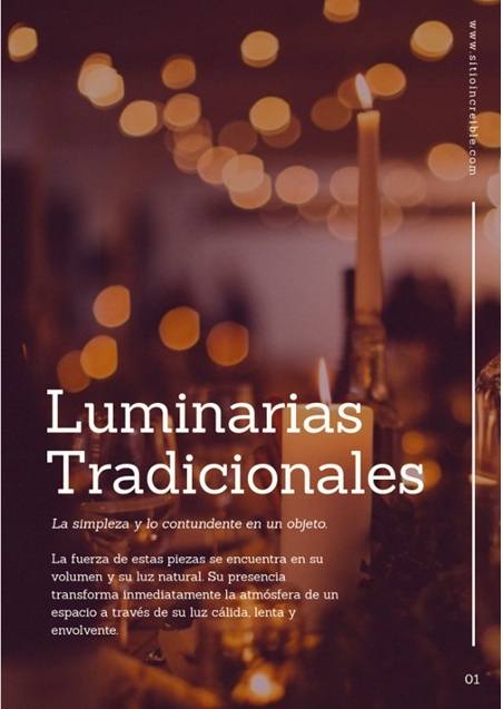 Luminarias en cera de abejas